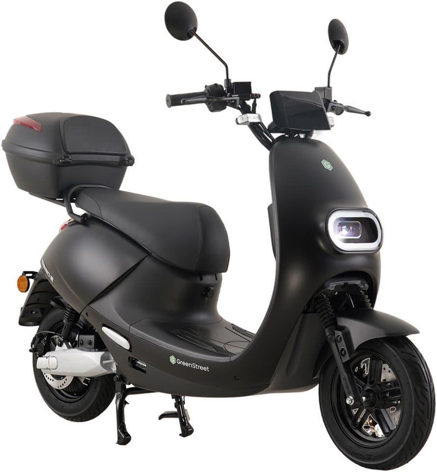 GreenStreet E-Motorroller SEED2 2000W 45 km/h schwarz inkl. Topcase, 2000 W, 45 km/h - Bild 1