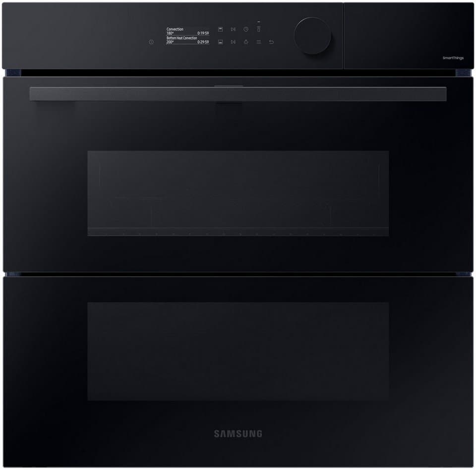 Samsung Pyrolyse Backofen Serie 5 NV7B5775XDK, mit 1-fach-Teleskopauszug, Pyrolyse-Selbstreinigung, Dual Cook Flex – Ein Ofen. Zwei Garräume. Flexible Tür. - Bild 1
