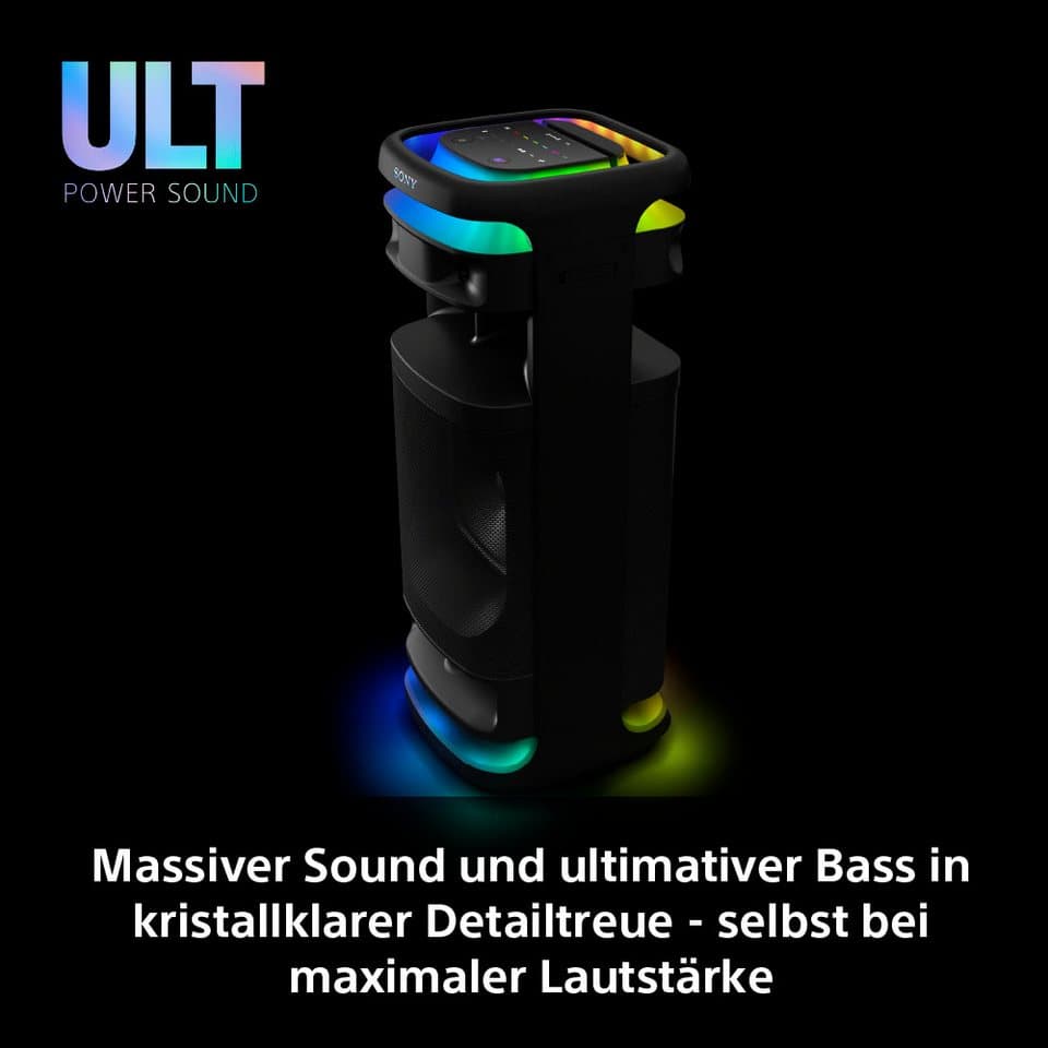 Sony ULT TOWER 10 inkl. kabelloses Micro Party-Lautsprecher (Bluetooth, 139 W, ultimativem tiefen Bass, X-Balanced Speakers, 360-LED-Beleuchtung) - Thumbnail 20