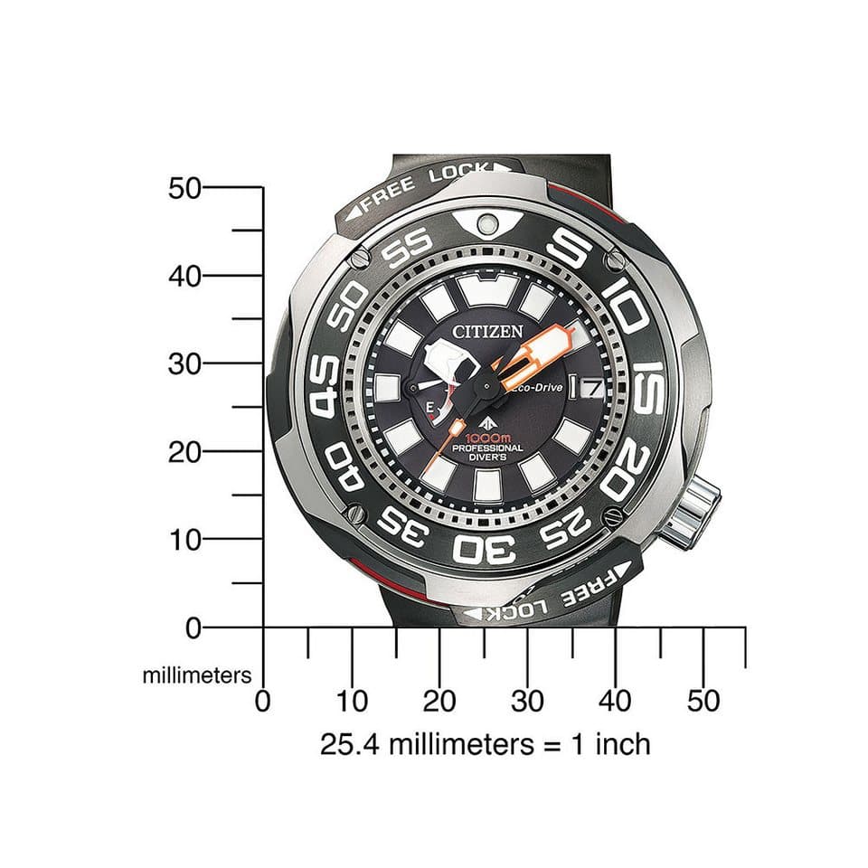 Citizen Taucheruhr Promaster Professional Diver 1000, BN7020-09E, Armbanduhr, Herrenuhr, Solar, bis 100 bar wasserdicht, Saphirglas - Thumbnail 2