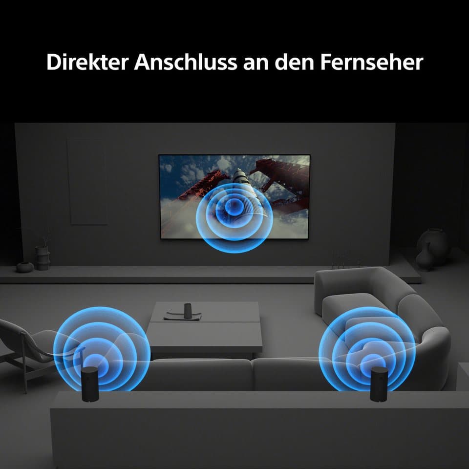 Sony BRAVIA Theatre Rear 9 SA-RS 9 Surround-Lautsprecher (Bluetooth, WLAN (WiFi), 200 W, Für Soundbar/Heimkino-Soundsystem, SA-RS9, Modell 2026) - Thumbnail 7
