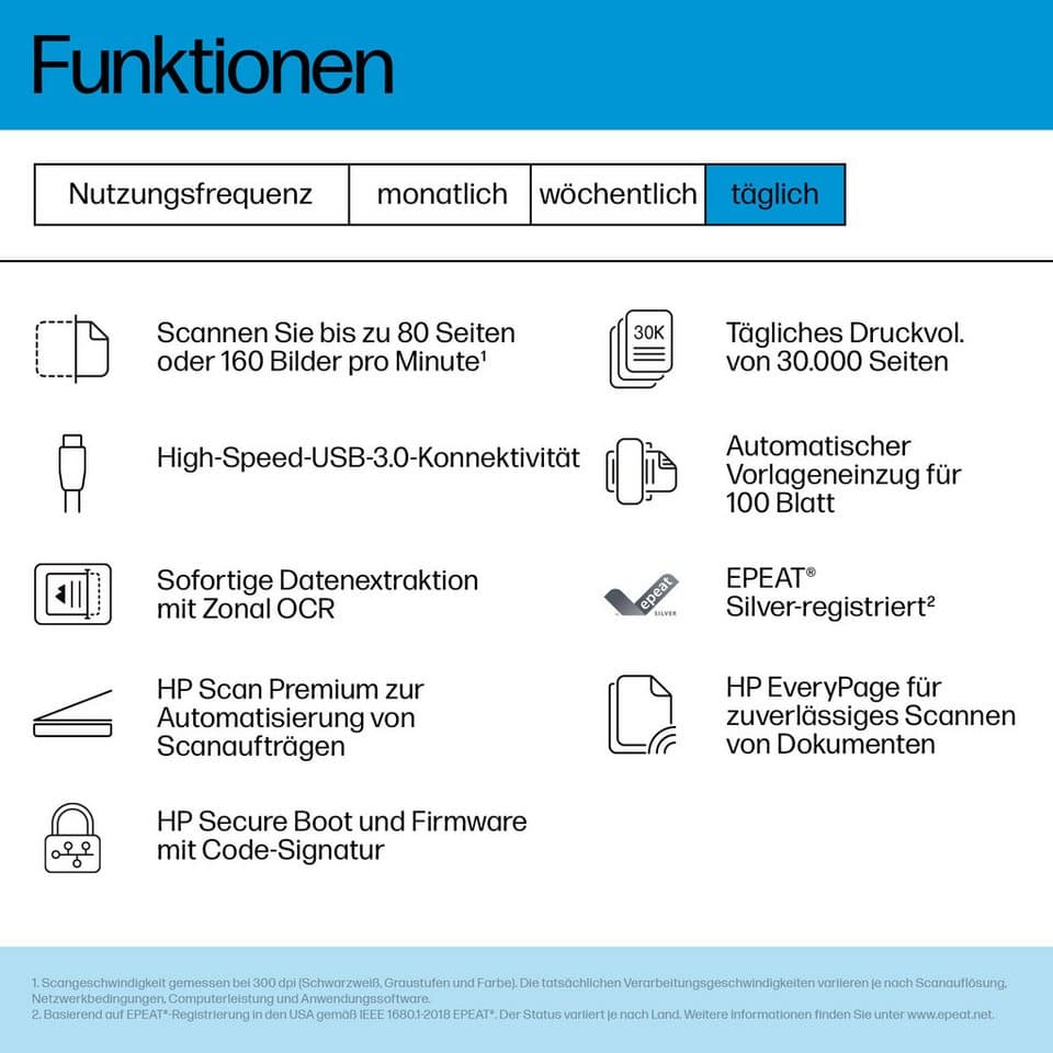 HP ScanJet Enterprise Flow 9000 s1 Scanner - Thumbnail 7