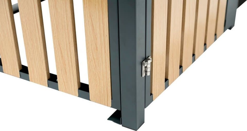 WESTMANN Mülltonnenbox WMHHWTC-62, für 2x240 l, BxTxH: 134x84x125 cm - Thumbnail 7