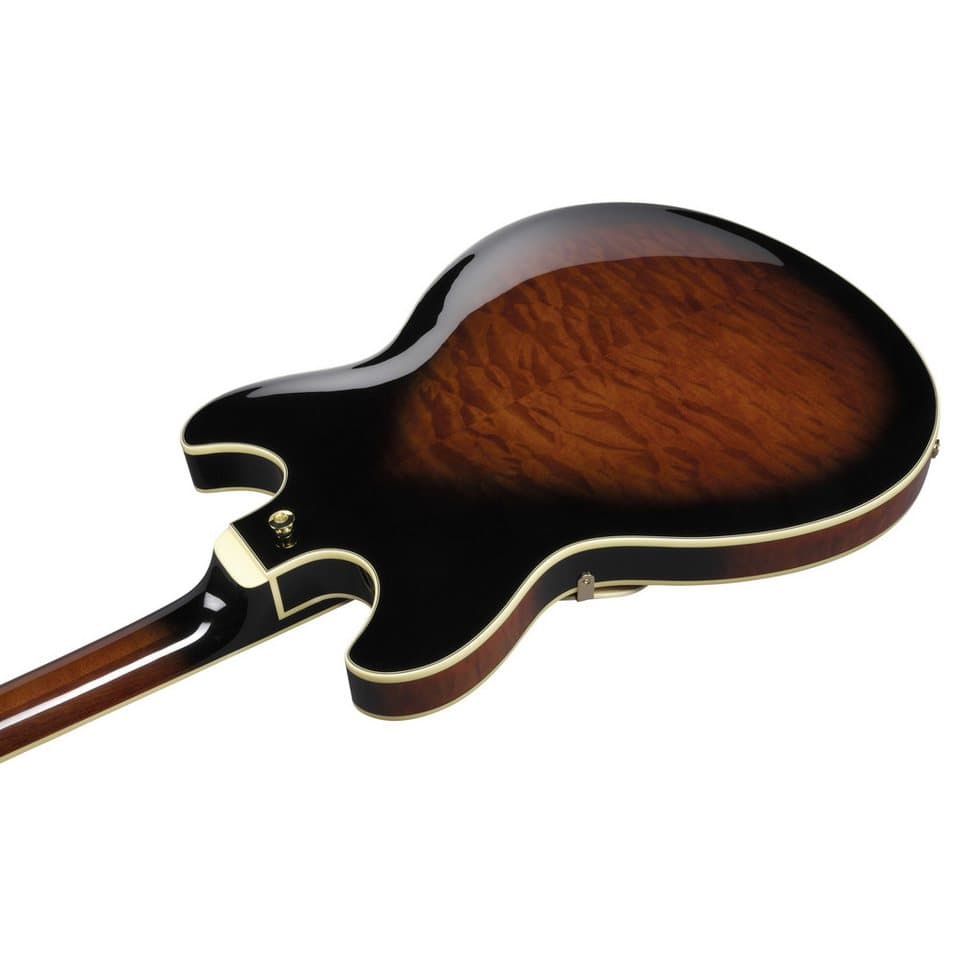 Ibanez Halbakustik-Gitarre, Halb-Akustik Gitarren, Semi Hollow-Modelle, Artcore Expressionist AS93QMSP-DB Dark Brown Sunburst - Halbakustik - Thumbnail 7