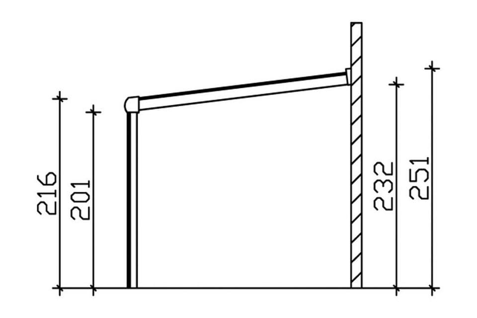 Skanholz Terrassendach Garda, Bedachung Doppelstegplatten, BxT: 648x257 - Thumbnail 11