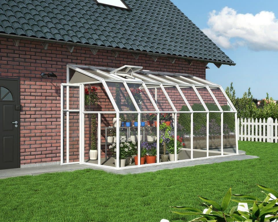 Palram - Canopia Gewächshaus Sun Room, BxTxH: 201 x 448 x 247 cm, BxLxH: 58 x 120 x 247 cm, 3 mm Wandstärke, lebenslang widerstandsfähige Wandpaneele - Bild 1