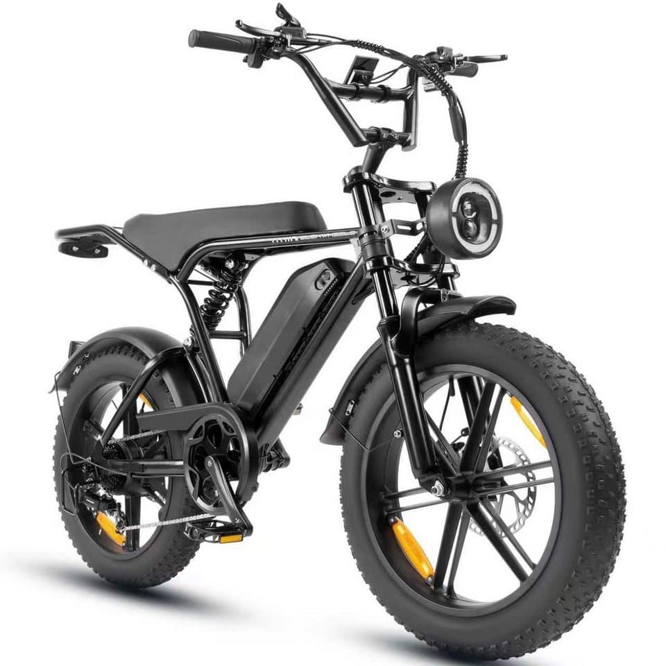 Vankel E-Bike Cityrad E-MTB E6-2.0 Damen u. Herren 48V 15Ah 720WH 250W 80Nm 108 km, 7 Gang Shimano, Kettenschaltung, Heckmotor, 720 Wh, (mit Akku-Schlüssel, Beleuchtungsset, mit Akku-Ladegerät, mit Werkzeug), bis 100km, 7 Gang Shimano, Kettenschaltung, Heckmotor Pedelec - Thumbnail 2