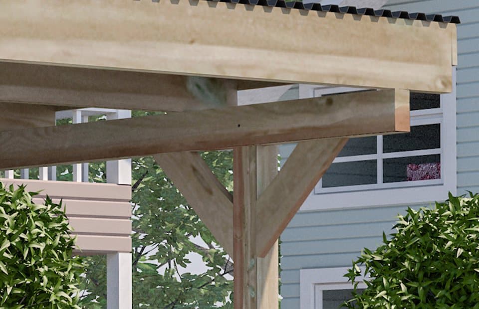 weka Doppelcarport 616, BxT: 500x500 cm, 225 cm Einfahrtshöhe - Thumbnail 3
