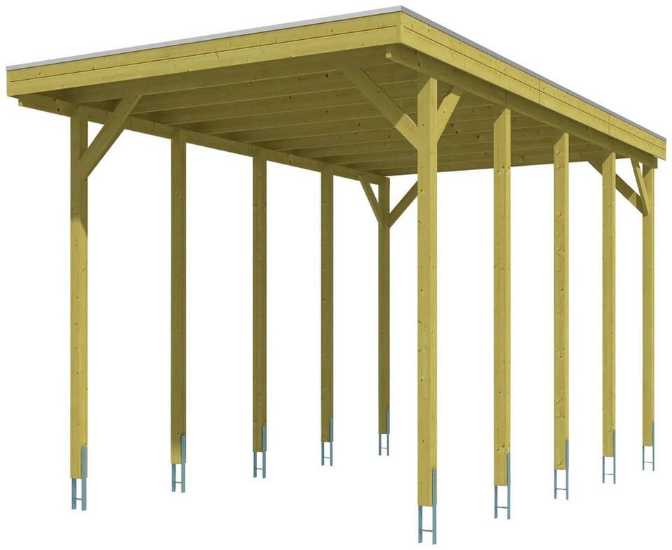 Skanholz Einzelcarport Friesland, BxT: 397x708 cm, 351 cm Einfahrtshöhe, für Caravan - Thumbnail 2