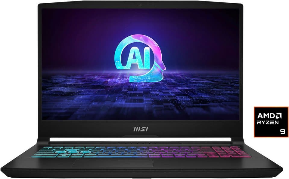 MSI Katana A15 AI B8VG-490 Gaming-Notebook (39,6 cm/15,6 Zoll, AMD Ryzen 9 8945HS, GeForce RTX 4070, 16 GB, 1000 GB SSD) - Bild 1