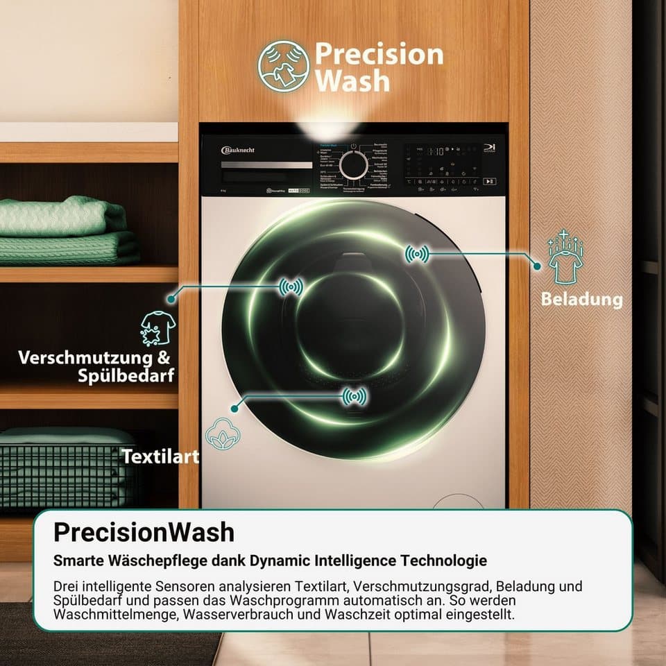 BAUKNECHT Waschtrockner BWT 106A3C BC, 10 kg, 6 kg, 1400 U/min, Adaptive Wash – Intelligente Anpassung für perfekte Waschergebnisse - Thumbnail 10