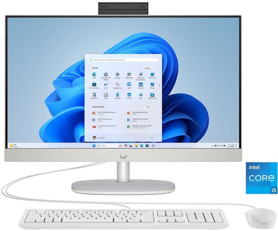 HP 24-cr0000ng All-in-One PC (23,8 Zoll, Intel Core i5 1335U, Iris® Xe, 8 GB RAM, 512 GB SSD) - Bild 1