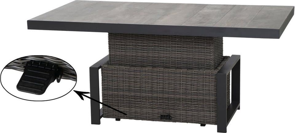 Siena Garden Gartenlounge-Set Corido, (Set, 9-tlg), bestehend aus 2 Sesseln, 1 Sofa, 1 Tisch und 5 Auflagen - Thumbnail 13