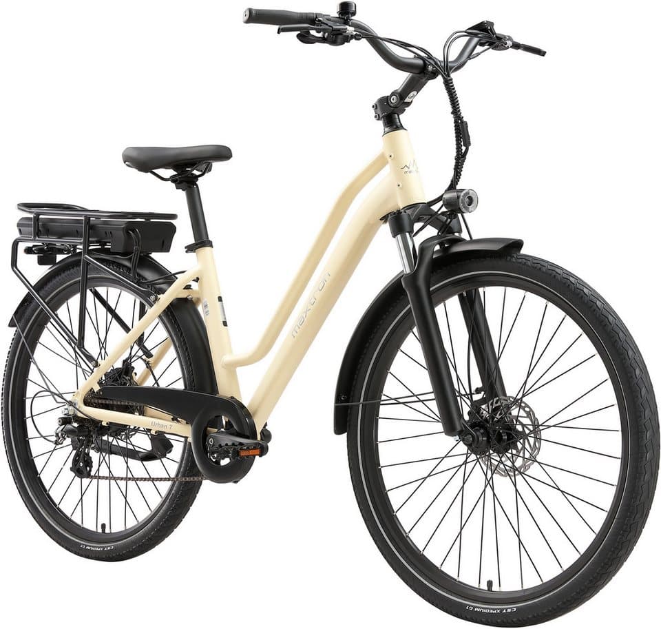 Maxtron E-Bike Cityrad Maxtron Urban 7 E-Citybike 28 Zoll, 7 Gang Shimano Altus Schaltwerk, Kettenschaltung, Heckmotor, 460,8 Wh, (Packung), Tiefeinsteiger für Damen - Thumbnail 2
