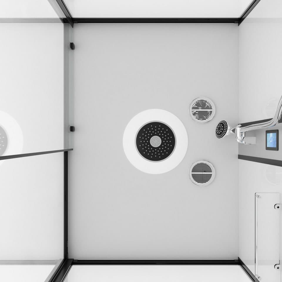 Sanotechnik Komplettdusche BOSTON, BxT: 120x90 cm, Einscheibensicherheitsglas - Thumbnail 4