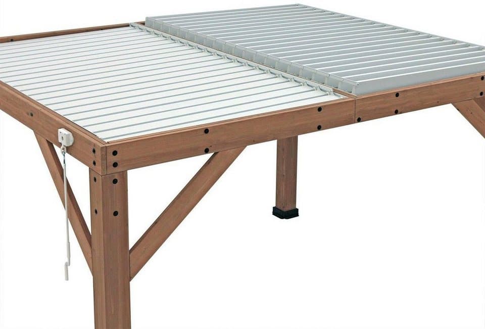WESTMANN Pergola Karl, 100 % FSC®-zertifiziertes Zedernholz, Dach aus Aluminium - Thumbnail 5