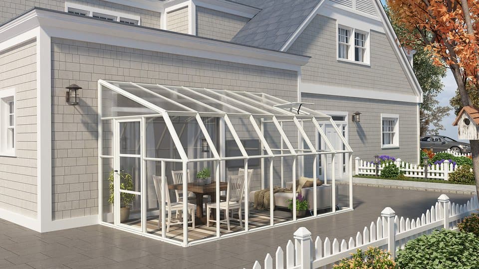 Palram - Canopia Gewächshaus Sun Room, BxTxH: 257 x 446 x 266 cm, BxLxH: 58 x 120 x 266 cm, 3 mm Wandstärke, lebenslang widerstandsfähige Wandpaneele - Bild 1