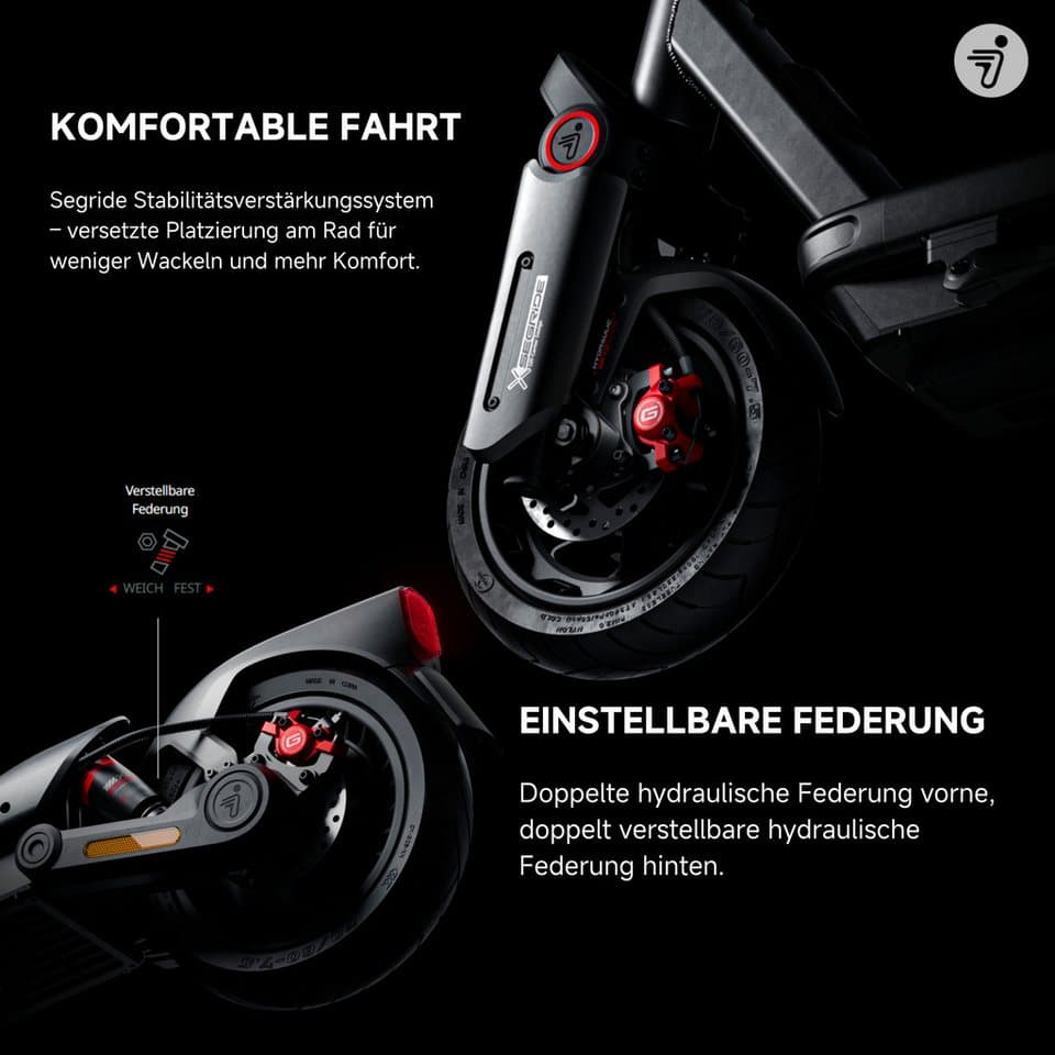 Segway E-Scooter MAX G3 D, 20 km/h, (130 kg Tragfähigkeit, Smart Display, 11-Zoll Reifen, IPX6), mit Straßenzulassung, 80 km Eco Modus Reichweite, Ladezeit 3,5h - Thumbnail 6