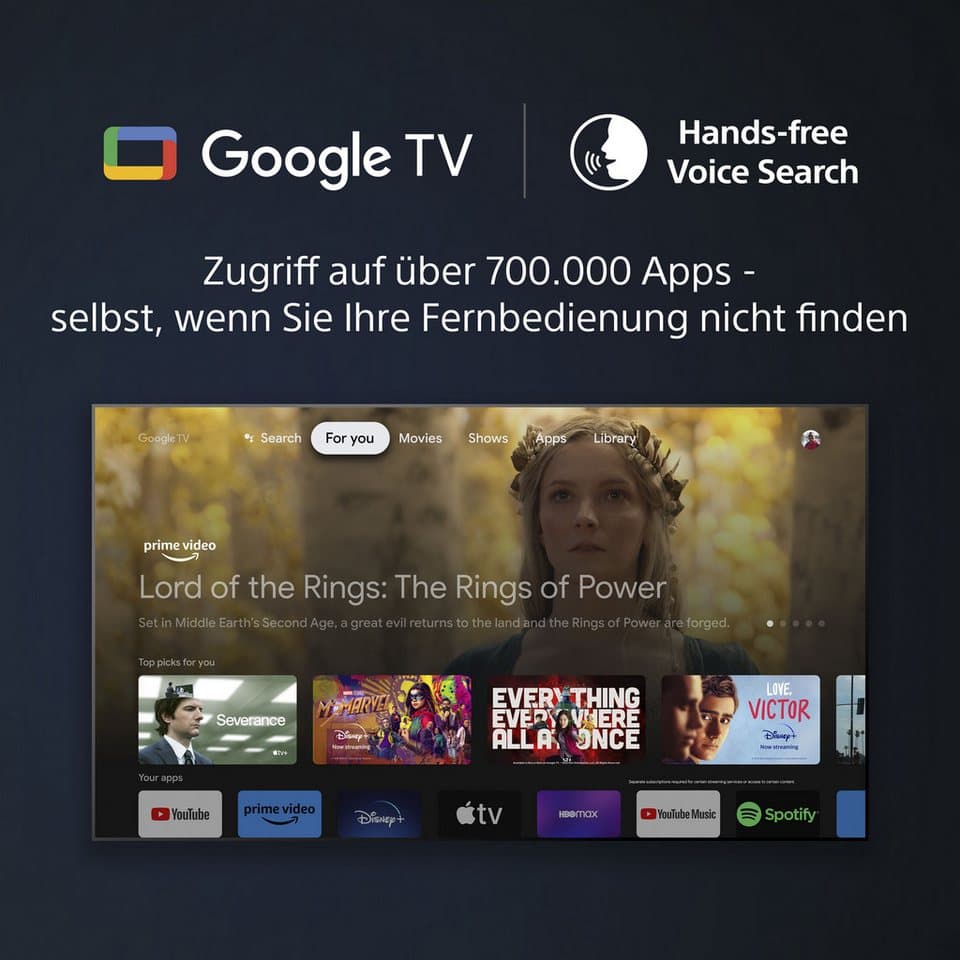 Sony K-77XR80 OLED-Fernseher (195 cm/77 Zoll, 4K Ultra HD, Smart-TV, Google TV, BRAVIA 8, 4K HDR, Dolby Vision, Gaming Funktionen für PlayStation 5) - Thumbnail 19
