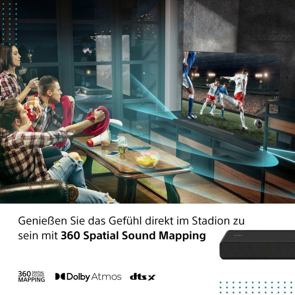 Sony HT-A3000 Soundbar + SA-SW3 Subwoofer Set Soundbar 3.1 (Bluetooth, WLAN (WiFi), 250 W) - Thumbnail 12