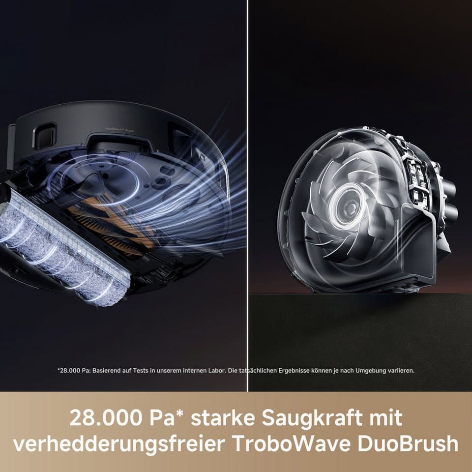 Mova Saugroboter mit Wischfunktion Z60 Ultra Roller Complete, 700 W, mit Beutel, Warmwasser-Wischsystem, Rollenmopp, überwindet Hindernisse, 28.000 Pa - Thumbnail 6