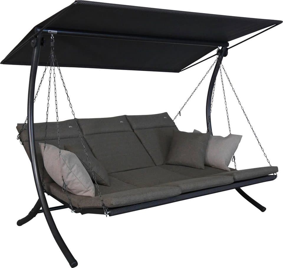 Angerer Freizeitmöbel Hollywoodschaukel Swing Smart olive, 3-Sitzer, Bettfunktion - Bild 1