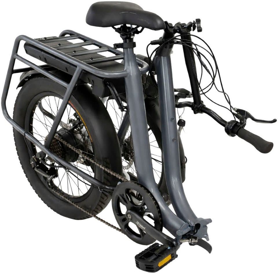 LLobe E-Bike Faltrad Elektro Faltrad 20" Terrain grau, 7 Gang Shimano Tourney Schaltwerk, Kettenschaltung, Heckmotor, 468 Wh - Thumbnail 3