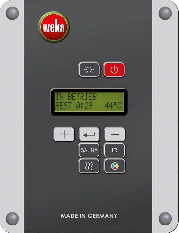 weka Sauna Varberg 3, BxTxH: 194 x 194 x 199 cm, 57 mm, 7,5 kW Bio-Ofen mit ext. Steuerung - Thumbnail 4
