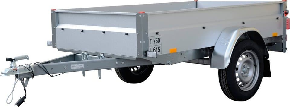 STEMA PKW-Anhänger Basic 750 mit Kippdeichsel, max. 615 kg, Komplett-Set, Einachser ungebremst - Bild 1