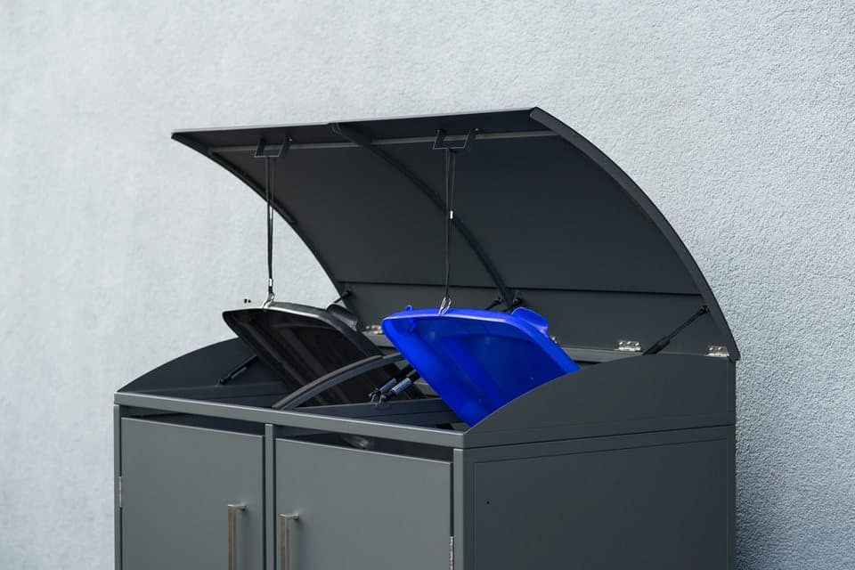 WESTMANN Mülltonnenbox Moderna 2, Platz für 2 Mülltonnen je 240 L, BxHxT: 139x83x135 cm - Thumbnail 4