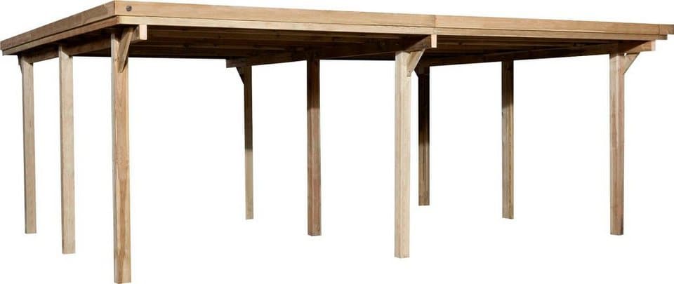 weka Doppelcarport 618 Gr.1, BxT: 603x512 cm, 215 cm Einfahrtshöhe, ohne Dacheindeckung - Bild 1
