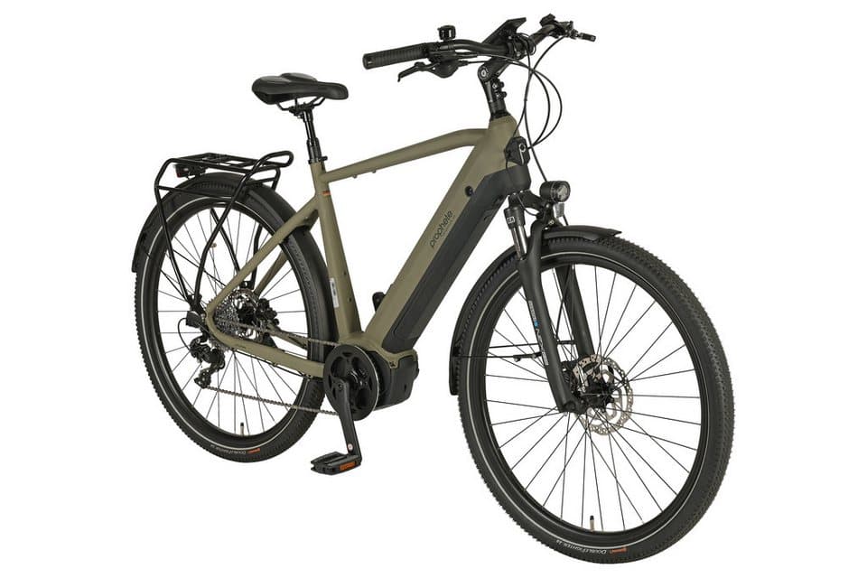 Prophete E-Bike Trekkingrad Entdecker 4.0, 10 Gang microSHIFT XLE Schaltwerk, Kettenschaltung, Mittelmotor, 540 Wh, Pedelec, Elektrofahrrad für Herren - Thumbnail 2