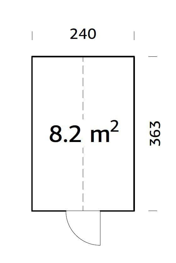 Palmako Gewächshaus E_milia, BxTxH: 240 x 363 x 283 cm, 4 mm Wandstärke, 8,2 m², inklusive automatische Dachentlüftung - Thumbnail 3