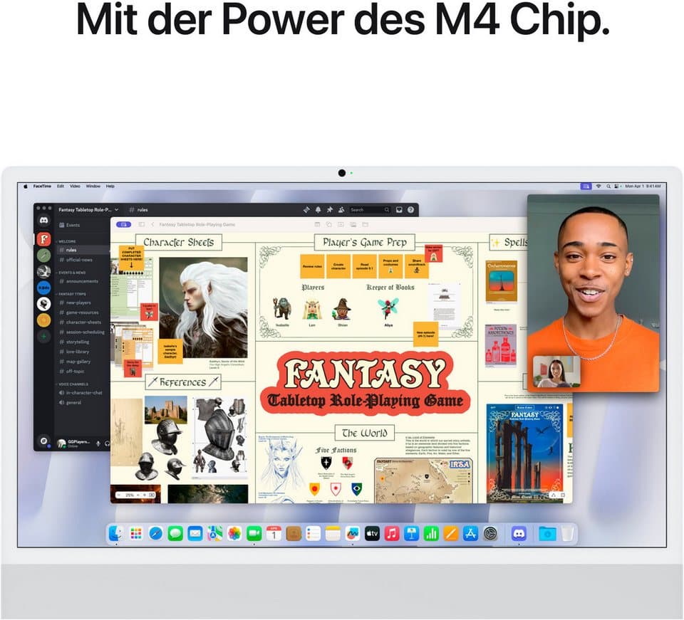 Apple iMac 24" CTO iMac (23,5 Zoll, Apple Apple M4 M4, 10‑Core GPU, 32 GB RAM, 1000 GB SSD, Luftkühlung) - Thumbnail 6