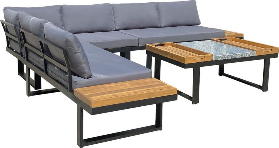 Garden Pleasure Gartenlounge-Set, Lounge-Gruppe »MERIDA«, 1 Ecklounge, Tisch LxB: 110x65 cm - Thumbnail 3