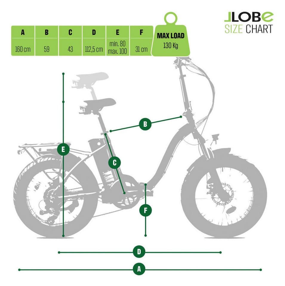 LLobe E-Bike Faltrad Elektro Faltrad 20" Terrain grau, 7 Gang Shimano Tourney Schaltwerk, Kettenschaltung, Heckmotor, 468 Wh - Thumbnail 17