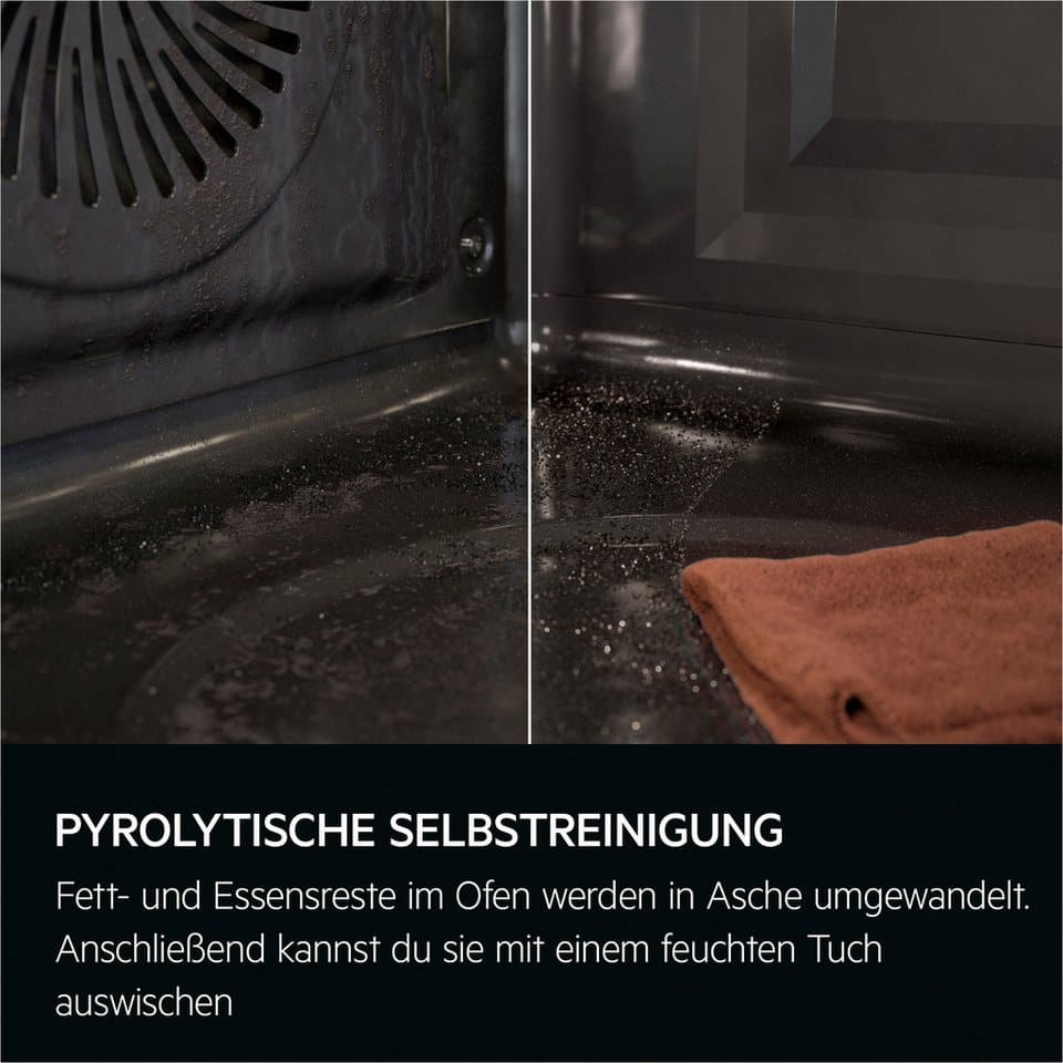 AEG Pyrolyse Backofen 6000 TR6PB50WSB, Pyrolyse-Selbstreinigung, Knusprig & saftig: SteamCrisp mit 25 % Dampf für leckere Ofengerichte - Thumbnail 11