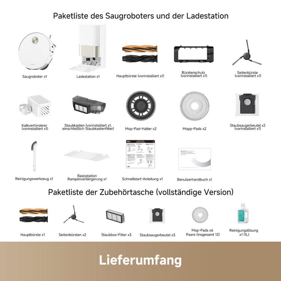 Dreame Saugroboter mit Wischfunktion Dreame X50 Ultra Complete, 20.000 Pa Saugkraft, mit Beutel, Hindernisüberwindung, einfahrbarer Laserturm - Thumbnail 13