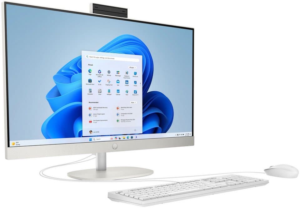 HP 27-cr0002ng All-in-One PC (27 Zoll, Intel Core i5 1335U, Iris® Xe, 8 GB RAM, 512 GB SSD) - Thumbnail 2