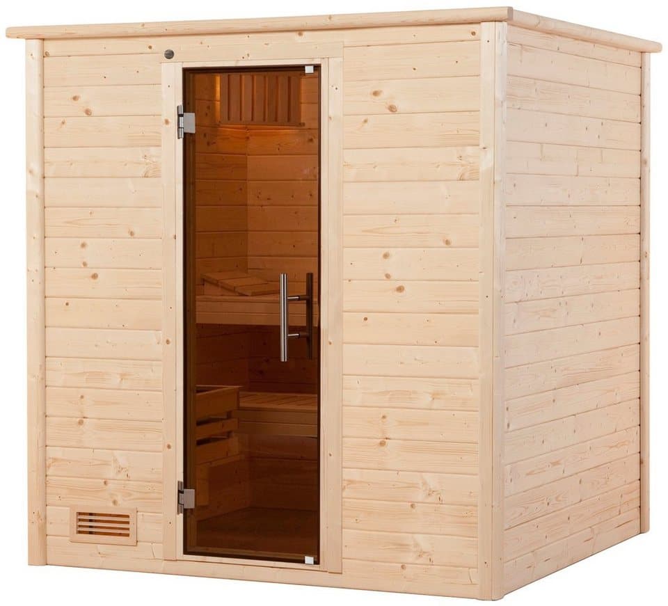 weka Sauna Bergen, BxTxH: 198 x 181 x 204 cm, 45 mm, ohne Ofen - Thumbnail 2