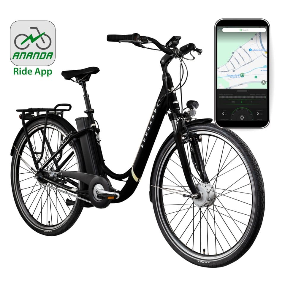 Zündapp E-Bike Cityrad Z517, 7 Gang, Nabenschaltung, Frontmotor, 531 Wh, E Bike Damenfahrrad 28 Zoll 155 - 190 cm mit 7 Gang Nabenschaltung - Thumbnail 8