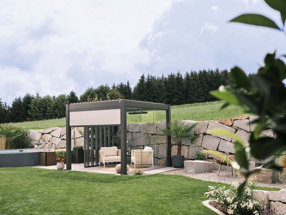 Biohort Pergola 3x3 m, verschiedene Farben, 312x312x264 cm, ausgezeichnet mit dem Red Dot Design Award - Bild 1