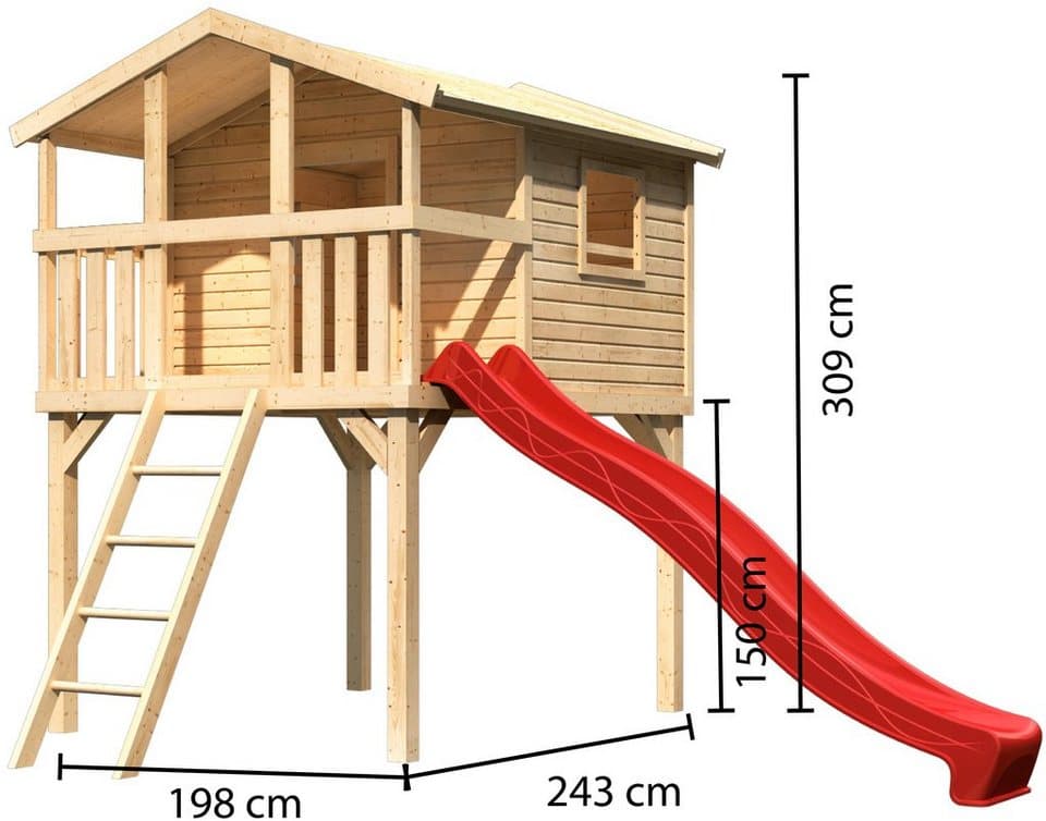 KONIFERA Spielturm Unfug, BxTxH: 198x244x309 cm - Thumbnail 4