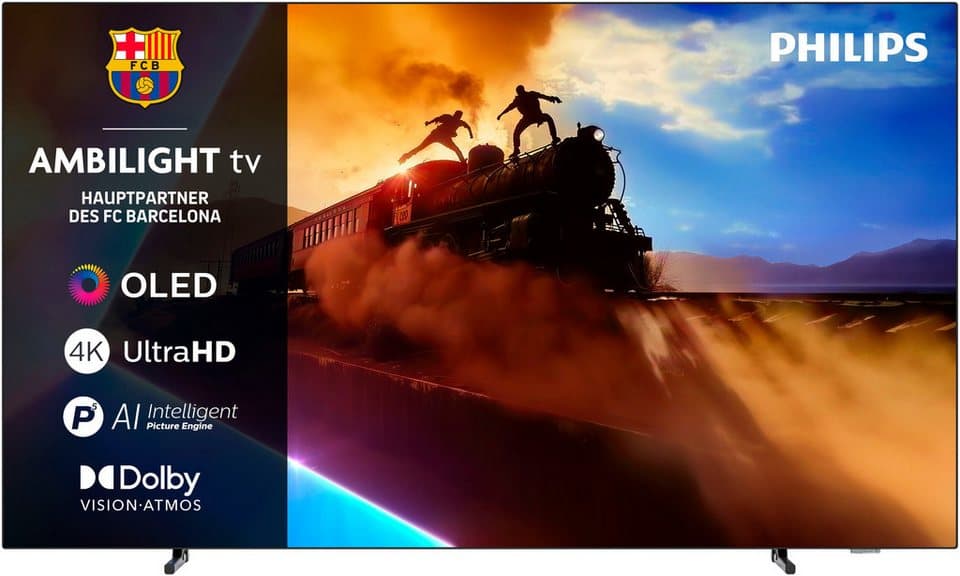 Philips 77OLED760/12 OLED-Fernseher (194 cm/77 Zoll, 4K Ultra HD, Smart-TV, Ambilight, P5 AI Bildoptimierung, Dolby Vision, Gaming, Alexa)