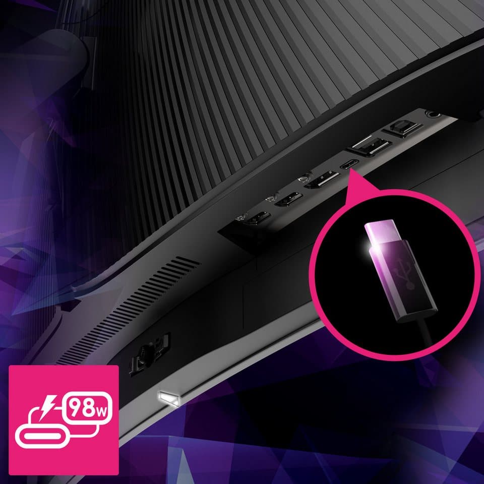 MSI MPG 341CQPX QD Curved-Gaming-OLED-Monitor (86,8 cm/34 ", 3440 x 1440 px, UWQHD, 0,03 ms Reaktionszeit, 240 Hz, OLED, 3 Jahre Herstellergarantie, höhenverstellbar, USB-C) - Thumbnail 24