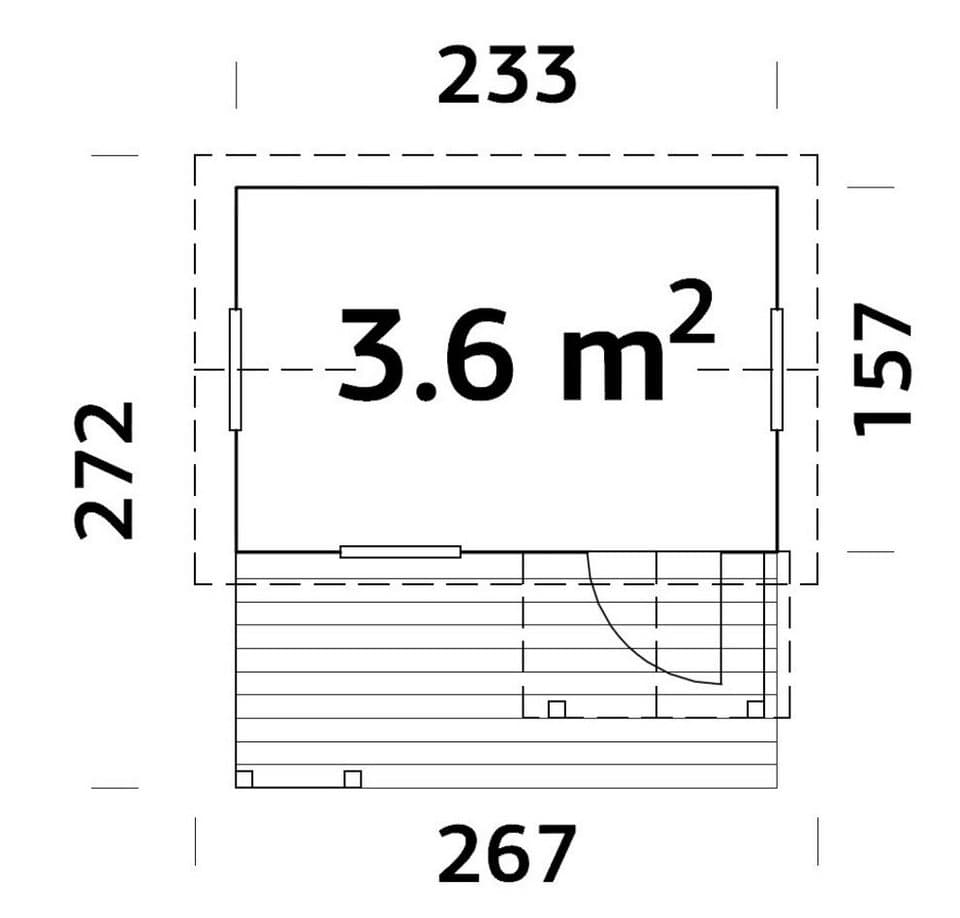 Palmako Spielhaus Otto 3,6 m², mit Terrasse - Thumbnail 3