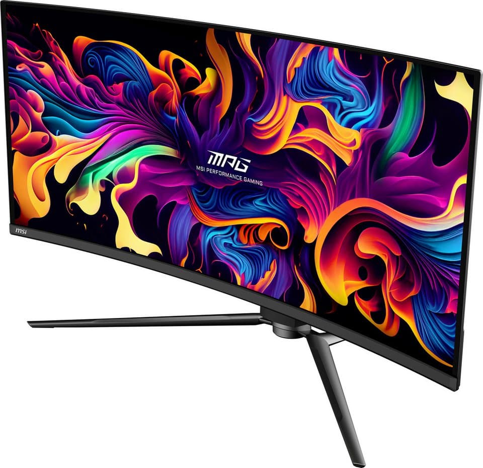 MSI MPG 341CQPX QD Curved-Gaming-OLED-Monitor (86,8 cm/34 ", 3440 x 1440 px, UWQHD, 0,03 ms Reaktionszeit, 240 Hz, OLED, 3 Jahre Herstellergarantie, höhenverstellbar, USB-C) - Thumbnail 4
