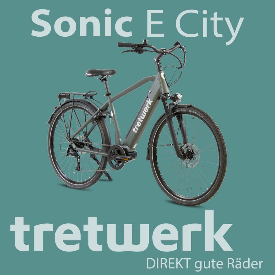 Tretwerk E-Bike Trekkingrad Sonic, 8 Gang Shimano Acera M3020 SGS Schaltwerk, Kettenschaltung, Mittelmotor, 522 Wh, Pedelec, Elektrofahrrad für Damen u. Herren - Thumbnail 6