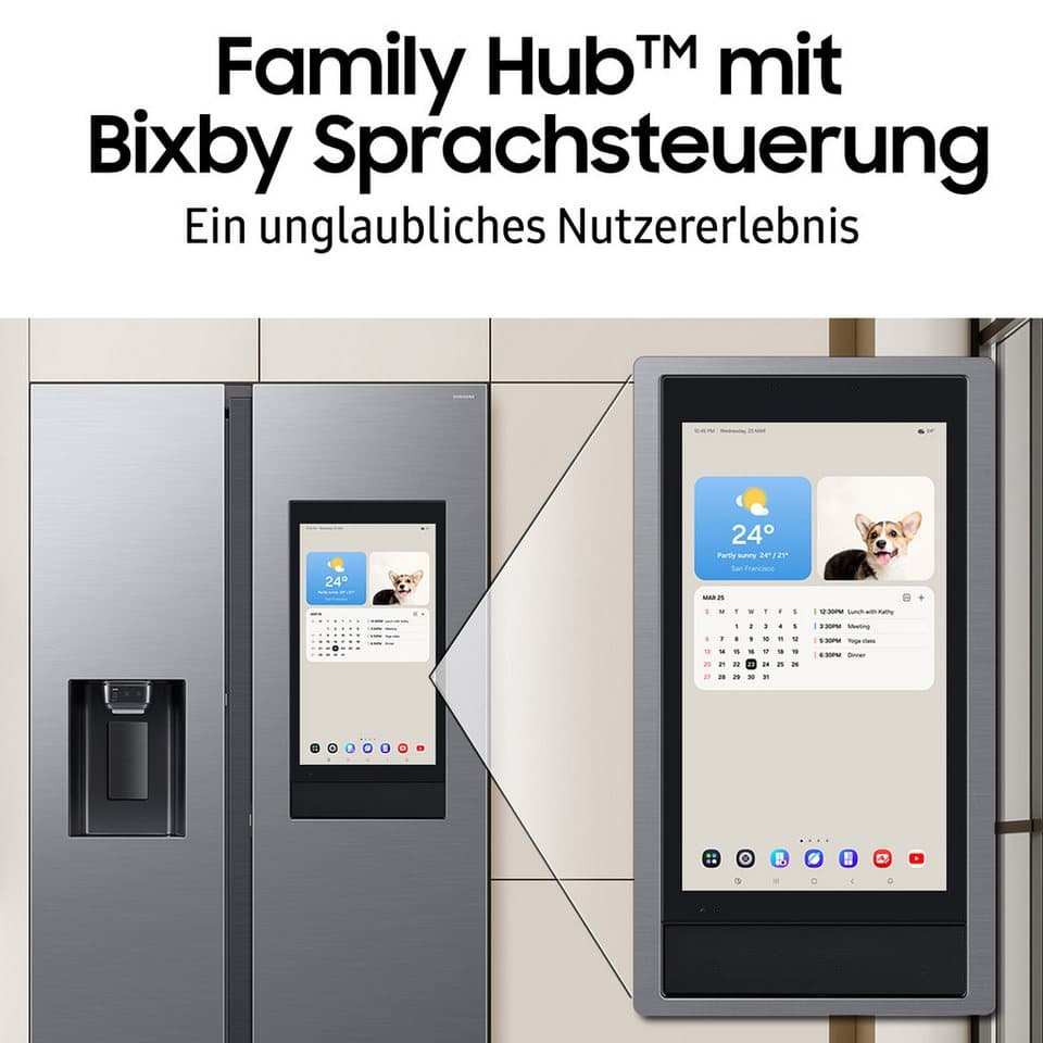 Samsung Side-by-Side RS97F RS90F67BETEF, 178 cm hoch, 91,2 cm breit - Thumbnail 4