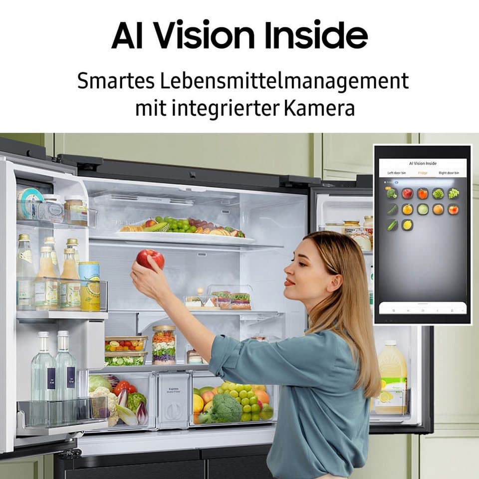 Samsung French Door RM94F RM90F67CECEF, 185,3 cm hoch, 91,2 cm breit - Thumbnail 5